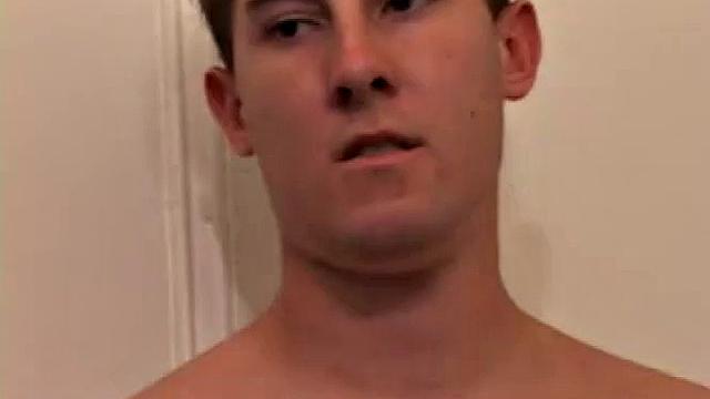 Taking off his clothes and working on his hard on, Kiefer Foxx gets himself all worked up before using a decent size dildo on his tight hole.