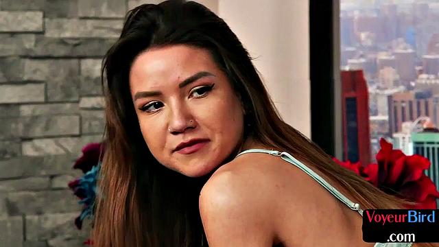 Greedy voyeur enjoys BBC job