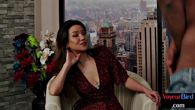 Greedy voyeur enjoys BBC job