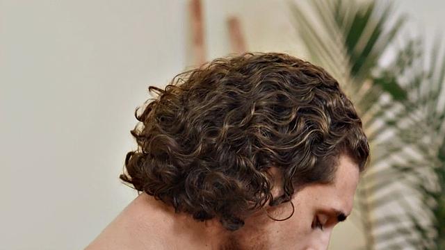 Solo inked eager jock wanks his cock with pleasure