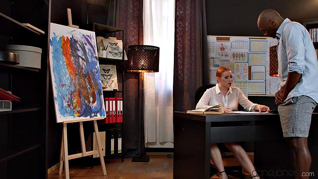 Redhead doctor seduces patient