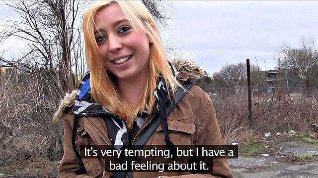 Innocent Teen Bends Over for Money