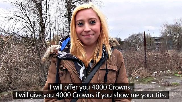 Innocent Teen Bends Over for Money