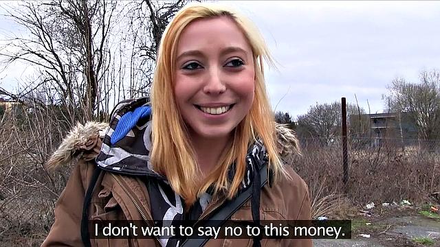 Innocent Teen Bends Over for Money