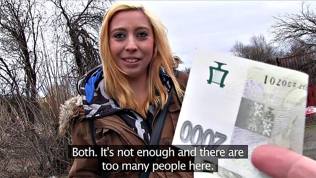 Innocent Teen Bends Over for Money