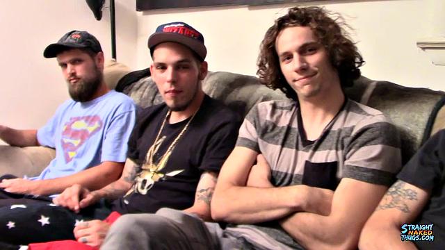 Four Straight Dudes Jerk Off - Devin Reynolds, Dean Inja, Nolan & Drac