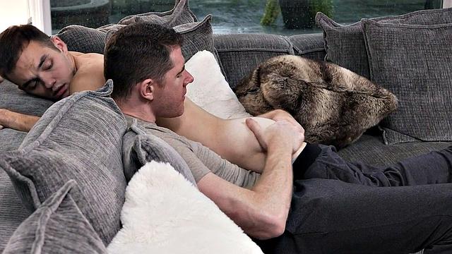 Small twink fingered by gaydaddy in passionate foreplay