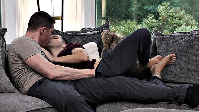 Small twink fingered by gaydaddy in passionate foreplay