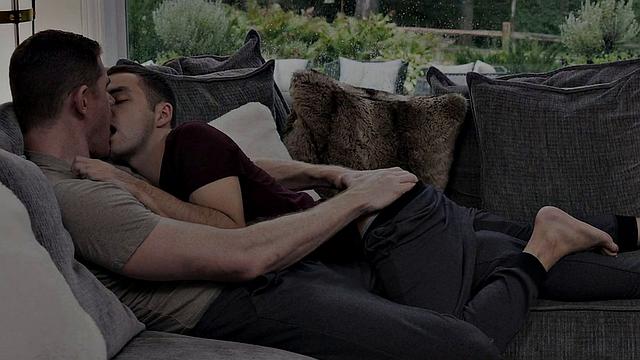 Small twink fingered by gaydaddy in passionate foreplay