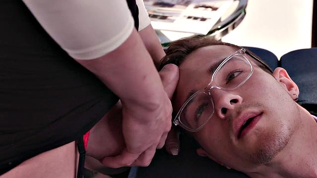 My TS secretary gets fucked in the ass by business partner