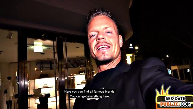 Real amateur German chick fucked in hotel room POV