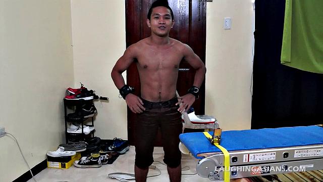 This gay-4-pay Asian tickle boy has about the most perfect body I've ever seen on an Asian twink.