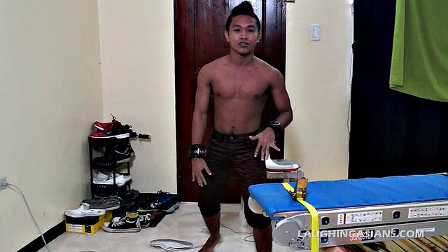 This gay-4-pay Asian tickle boy has about the most perfect body I've ever seen on an Asian twink.