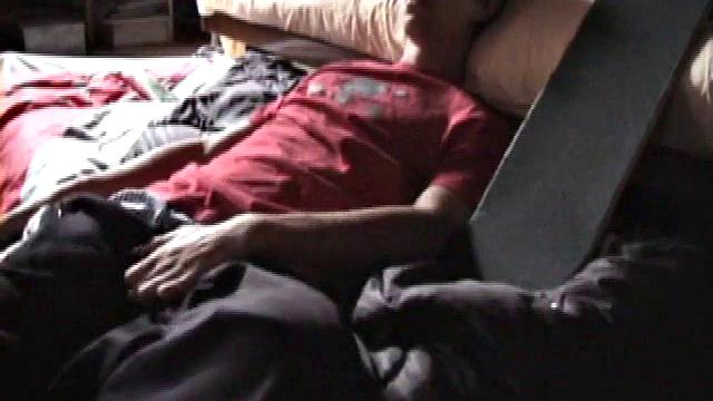 Jayden Parks his skateboard and lies down in front of the camera to begin his jerk off. Getting to his favorite spot, he begins rubbing himself, before releasing his hard dick.
