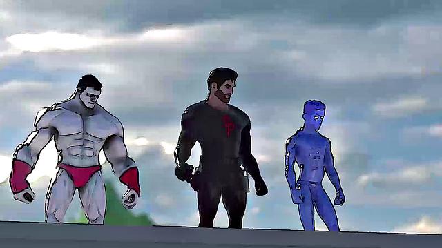 Sodomy Squad - Gay Superhero Battle Fucks Evil Stepbrother To Save City