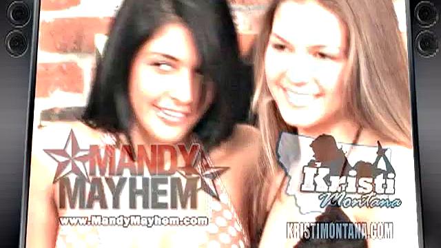 Teasing models strip off