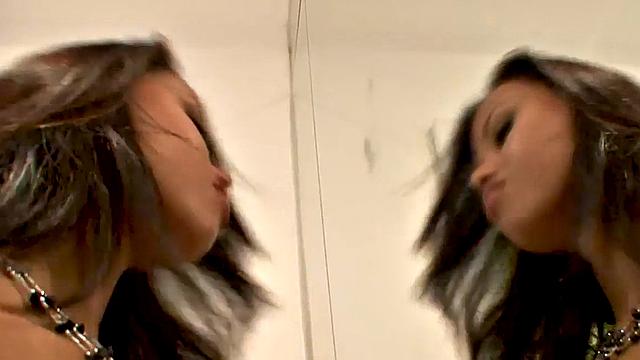 DP ass to mouth deepthroating slut banged by 2 guys