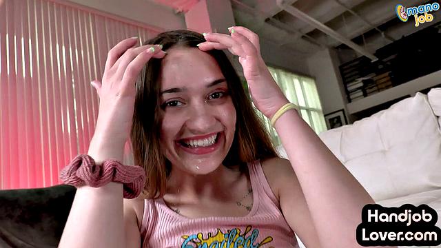 Hairy sweet bae enjoys pussyjerking