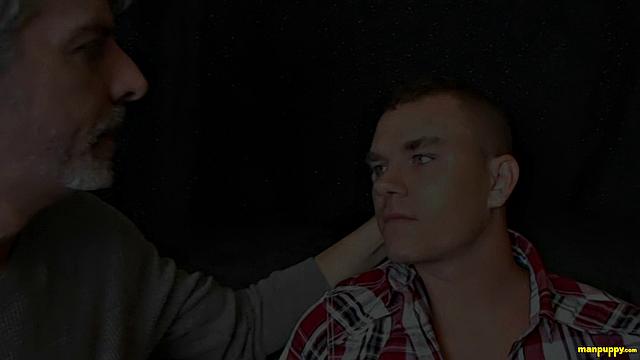 Passionate Gay Kiss Between Leo - Leo Blue & Richard Lennox