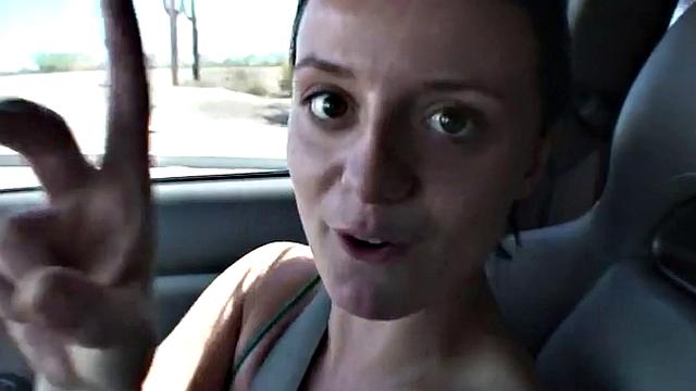 A hot brunette babe get nailed in the dark while being filmed with night vision cam