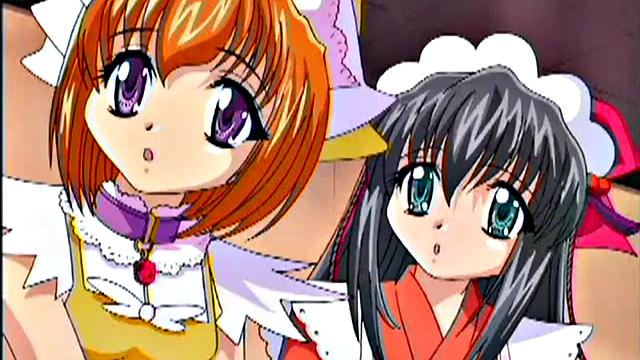 Sexy anime maid fucking her boss