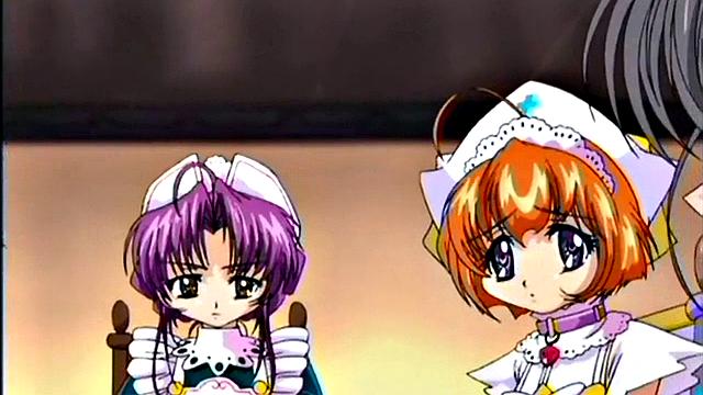 Sexy anime maid fucking her boss