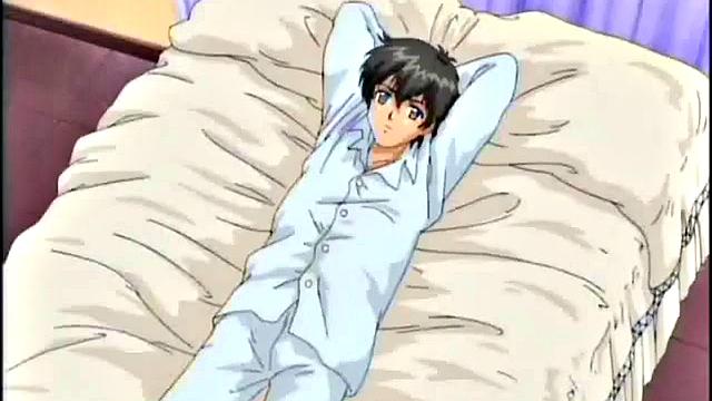 Sexy anime maid fucking her boss