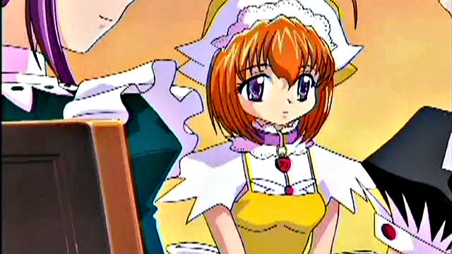 Sexy anime maid fucking her boss