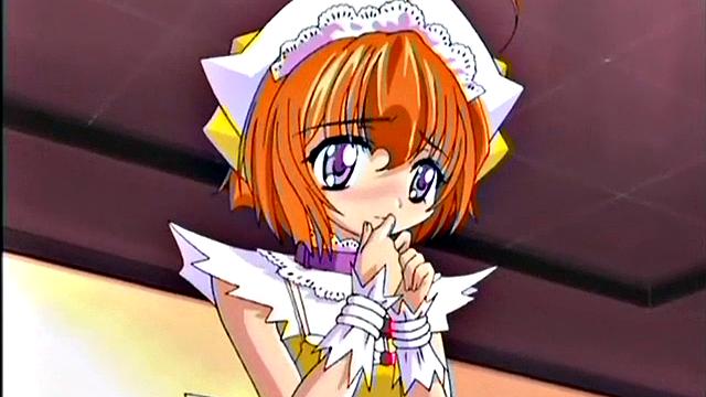 аниме-горничная устроила боссу премию между простыней