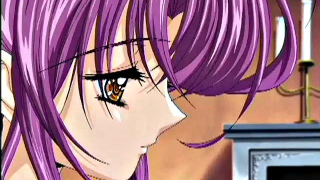 Sexy anime maid fucking her boss