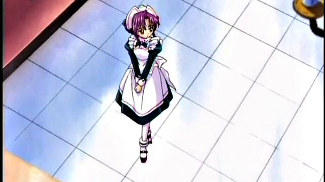 Sexy anime maid fucking her boss