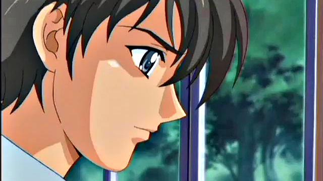 Sexy anime maid fucking her boss