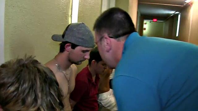 Real college guys fuck in public