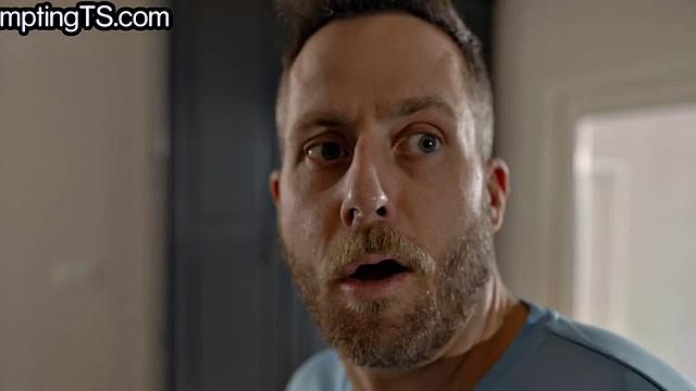 big boobs trans babe bareback fucked in bathroom by guy