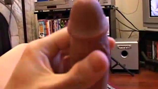 Blaze takes a solo break and strokes his cock for the camera-guess he's not shy about finishing the job
