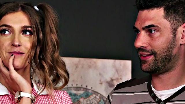 CFNM teen learns handjob in front of her supervisors