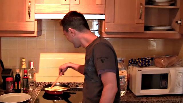 My lovely girlfriend slobbers on my big boner