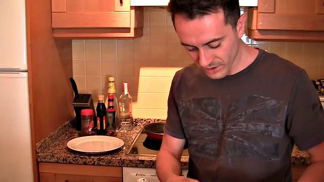 My lovely girlfriend slobbers on my big boner