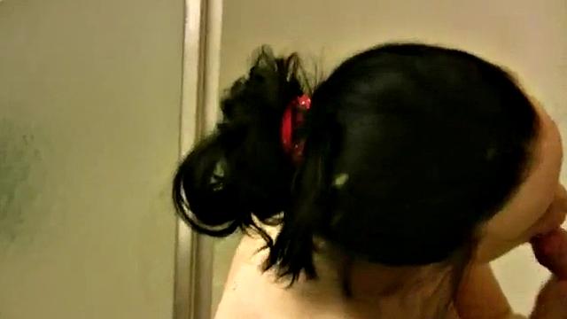 Janice gets out in POV while gobbling cock