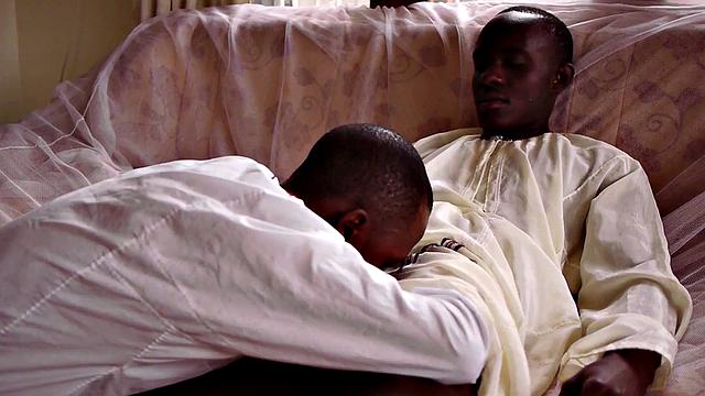 Breeded african twink gets jizzed by partner