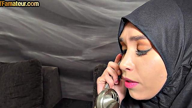 Amateur DTF bigtitted babe riding lover in POV