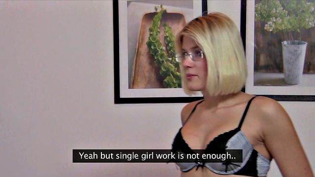 Nerdy Blonde Studies The Art of Fucking Dick