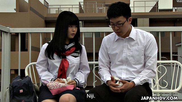 Sayaka Aishiro offers a guy his sexual experience