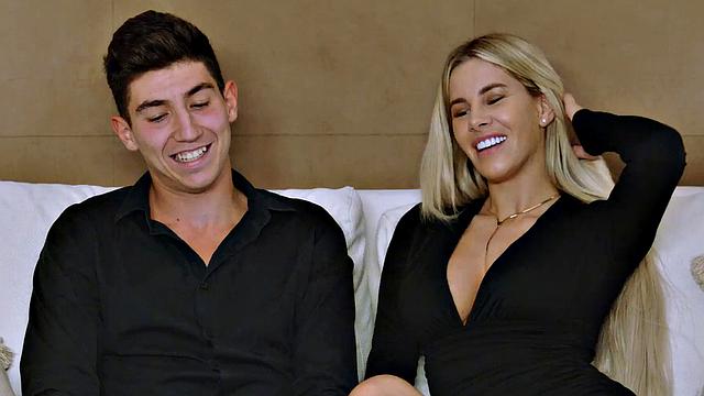 Ms Naughty displays her abilities. Horny housewife delivers a mind-blowing oral to her visitor in the kitchen - love XXX!