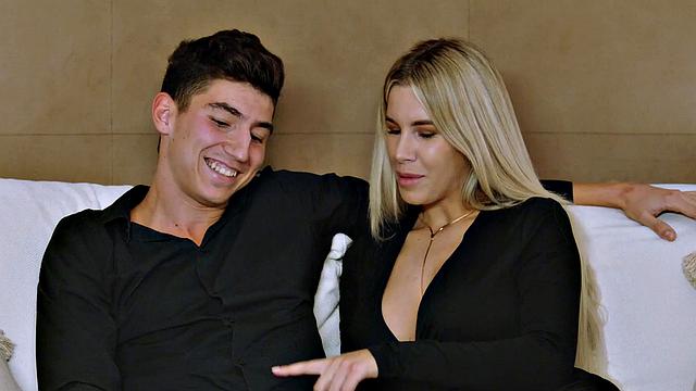 Ms Naughty displays her abilities. Horny housewife delivers a mind-blowing oral to her visitor in the kitchen - love XXX!