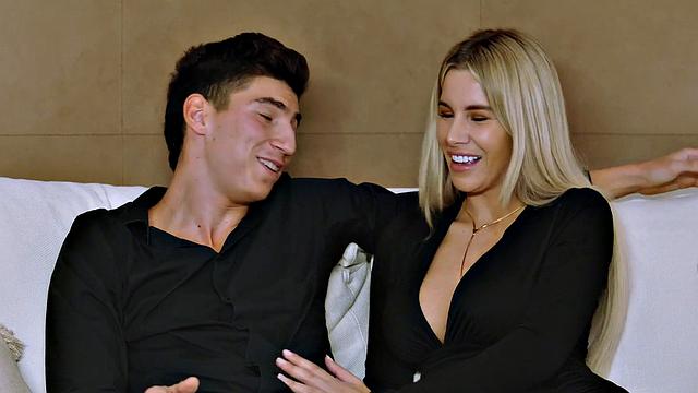 Ms Naughty displays her abilities. Horny housewife delivers a mind-blowing oral to her visitor in the kitchen - love XXX!