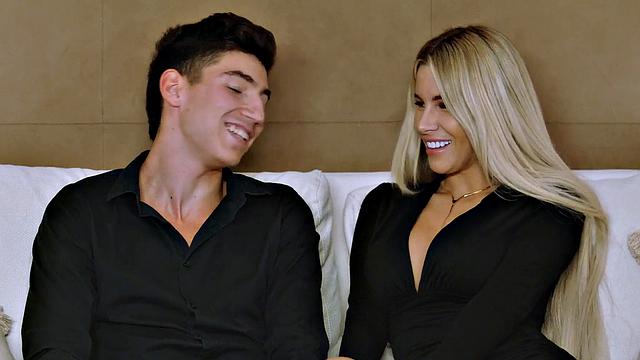 Ms Naughty displays her abilities. Horny housewife delivers a mind-blowing oral to her visitor in the kitchen - love XXX!