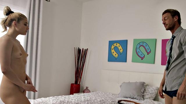 21yo stepdaughter drilled after shower by stepdad