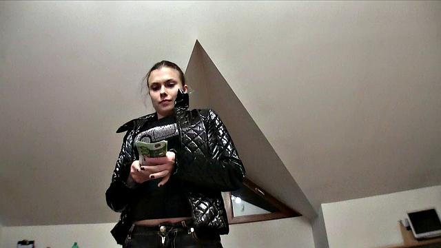 Unemployed Hottie Swallows A Cock To Pay Rent