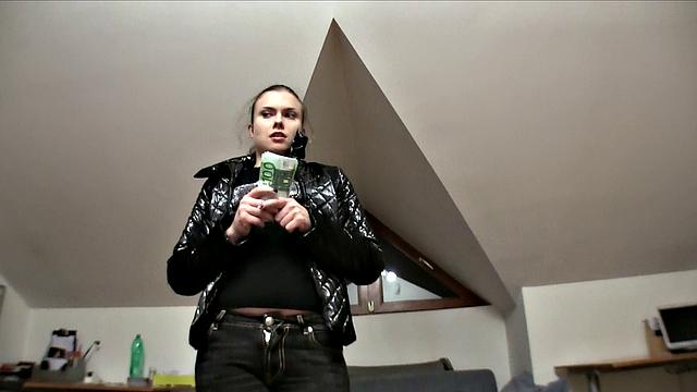 Unemployed Hottie Swallows A Cock To Pay Rent